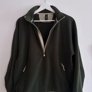 Women’s TNA Olive Green Quarter-zip
